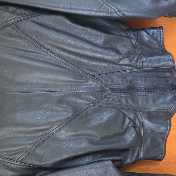 Wilson Women's Dark Leather Jacket - Picture 3 of 7